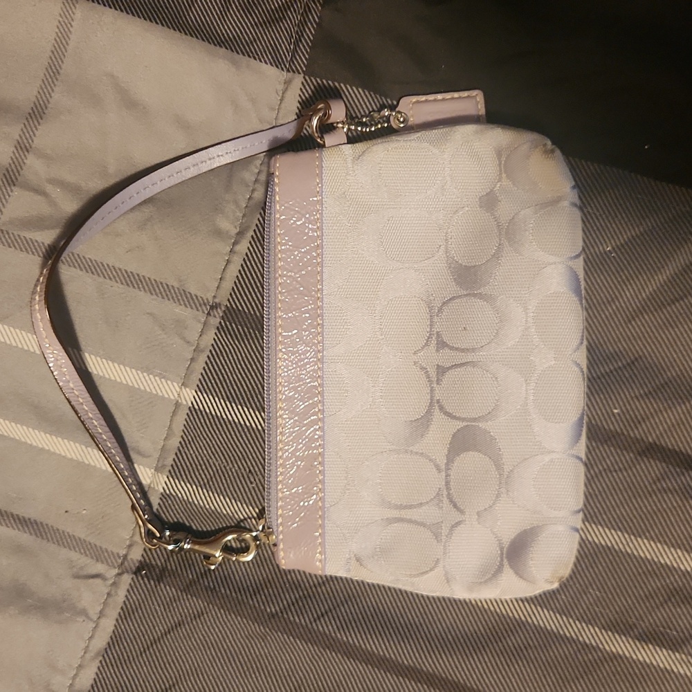 Small coach wristlet